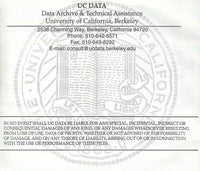 UC Data: Data Archive & Technical Assistance: The Field California Polls 1956-1995 w/ 1996 Update