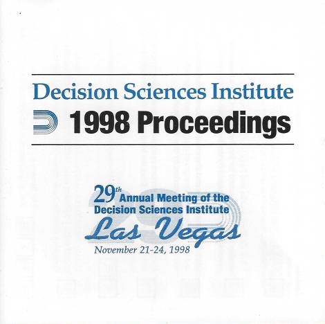 Decision Sciences Institute Proceedings 1998