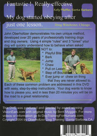 Dog Training For Humans: Manners/Problem Solving Series 1