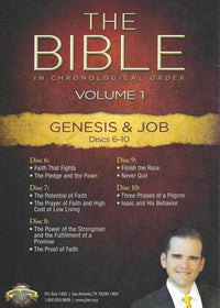 The Bible In Chronological Order: Genesis & Job Volume 1 10-Disc Set