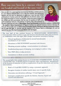 Mastering HemoDynamic Monitoring & 12 Lead EKG Interpretation 4-Disc Set