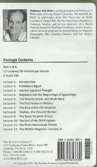 The Great Courses: The History Of Ancient Egypt Part 1 6-Disc Set w/ Guidebook