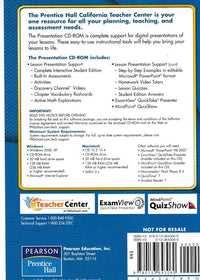 Prentice Hall Mathematics: California Pre-Algebra: TeacherCenter Presentation