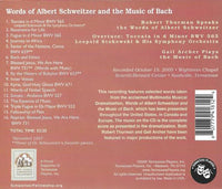 Words Of Albert Schweitzer And The Music Of Bach