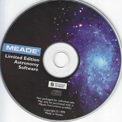 Meade Astronomy Software 1999 Limited Edition