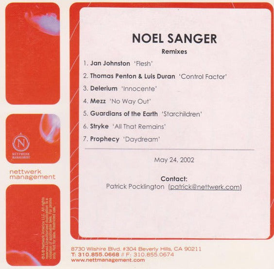Noel Sanger: Remixes Promo