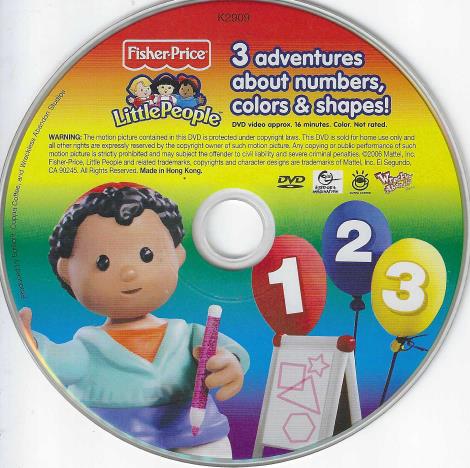 Fisher-Price Little People: 3 Adventures About Numbers, Colors & Shapes!