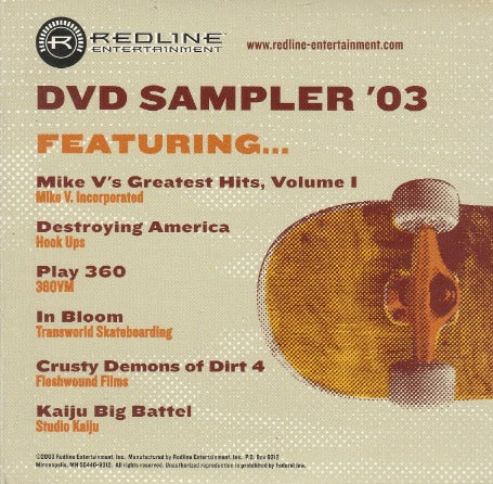 Redline & Doghouse CD/DVD Sampler '03 2-Disc Set
