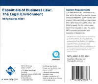 Business And Professional Development: Essentials Of Business Law: The Legal Environment #46601
