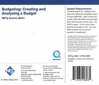 Business And Professional Development: Budgeting: Creating And Analyzing A Budget #48541