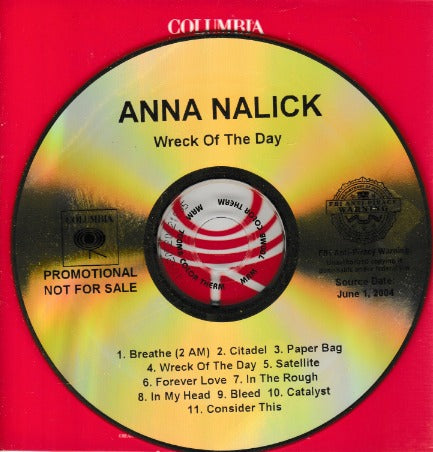 Anna Nalick: Wreck Of The Day Promo