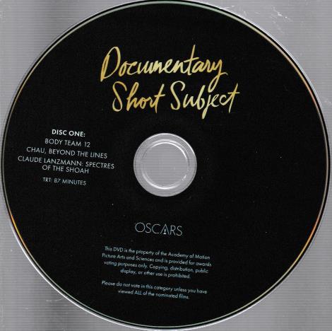 Documentary Short Subject: For Your Consideration Disc One