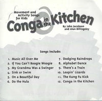 Conga In The Kitchen: Movement And Activity Songs For Kids w/ Front Artwork