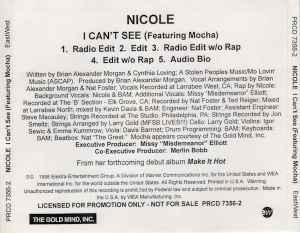 Nicole: I Can't See Promo