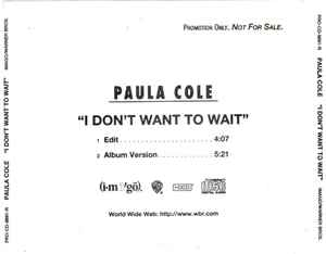 Paula Cole: I Don't Want To Wait Promo