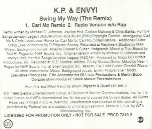 K.P. & Envyi: Swing My Way: The Remix Promo