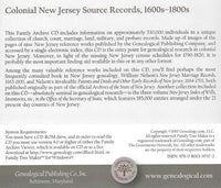 Family Archives: Colonial New Jersey Source Records, 1600s-1800s