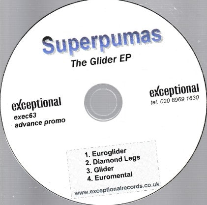 Superpumas: The Glider EP Advance Promo
