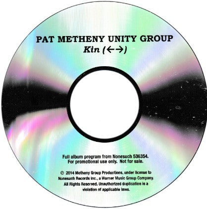 Unity Band Kin Pat Metheny Unity Group: Kin ( ) Promo – NeverDieMedia