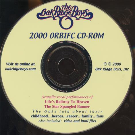 The Oak Ridge Boys: 2000 Orbifc CD-ROM w/ No Artwork