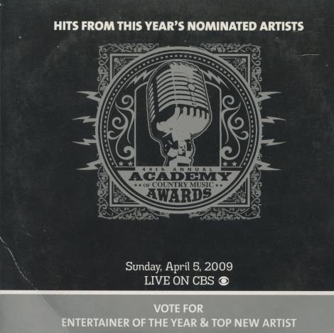 44th Annual Academy Of Country Music Awards: Hits From This Year's Nominated Artists 2009 Promo
