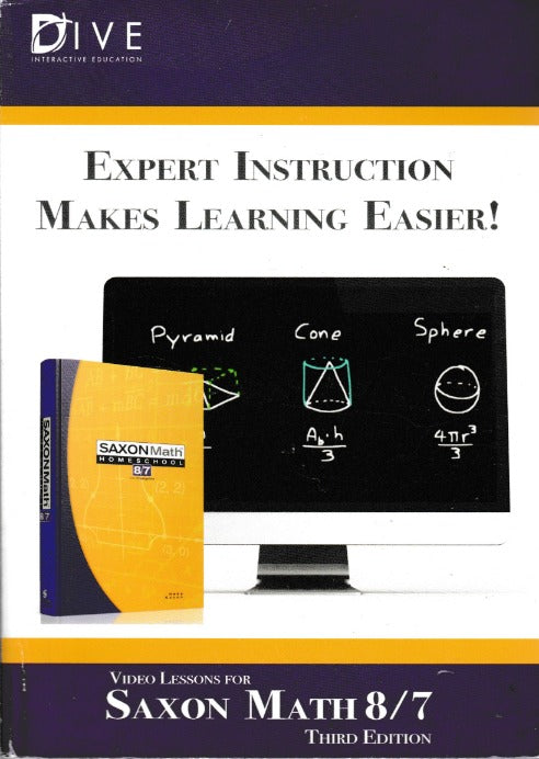 Saxon Math Homeschool 8/7: Video Lessons For Saxon Math 8/7 3rd Edition