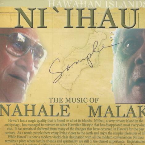 Ni'ihau: The Music Of Nahale Malaki w/ Writing On Artwork