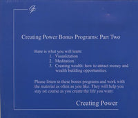 Creating Power: Bonus Programs: Part Two