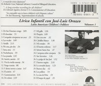 Jose-Luis Orozco: Lirica Infantil Con Jose-Luis Orozco Vol. 1