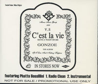 Gonzoe: C'est La Vie Promo w/ Back Artwork
