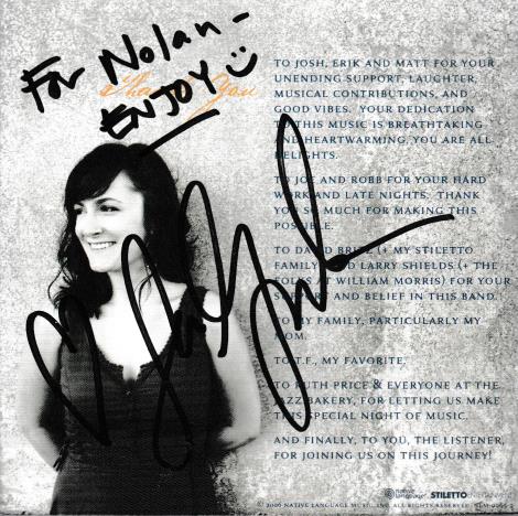 Sara Gazarek: Live At Jazz Bakery Autographed