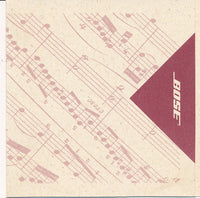 Bose: Acoustic Wave Music System Demonstration CD