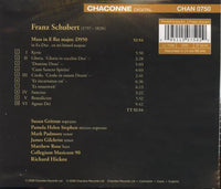 Schubert: Mass In E Flat Major w/ Back Artwork