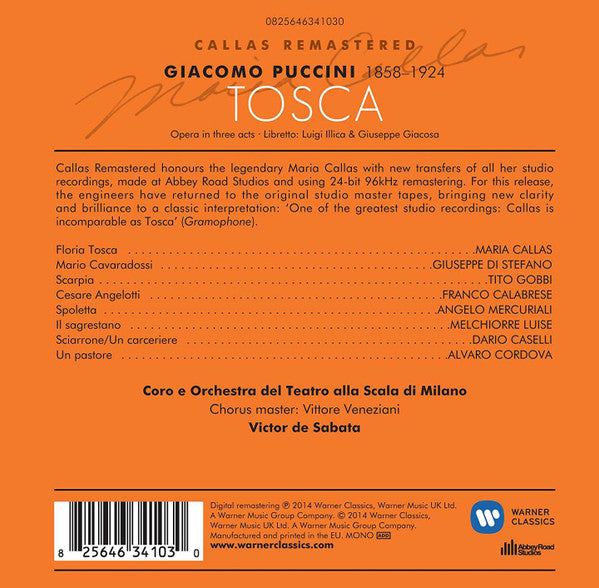 Tosca 825646341030 2-Disc Set – NeverDieMedia