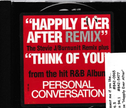 Case: Happily Ever After (Remix) Promo w/ Back Artwork
