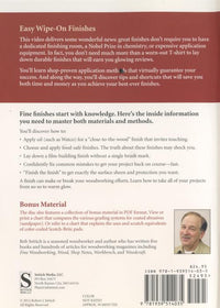 Easy Wipe-On Finishes: Finishing Series Vol. 1