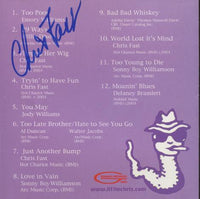 Little Chris And The Night Prowlers: Bone Blue Signed