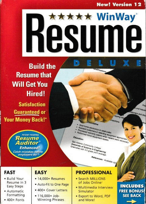 Winway Resume 12 Deluxe w/ Manual