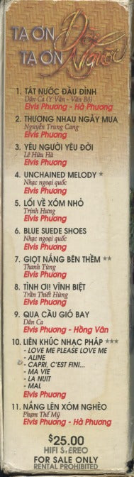 Elvis Phuong: Tieng Hat Vuot Thoi Gian 2-VHS Set w/ Water Damaged Box