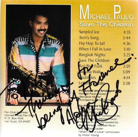 Michael Paulo: Save The Children Autographed