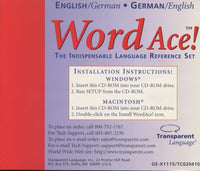 Wordace: Translation Dictionary & Verb Conjugations: German