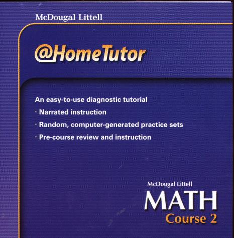 McDougal Littell Math Course 2 @HomeTutor