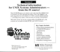 Sys Admin CD-ROM 4 1992-1998