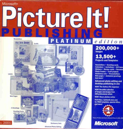 Microsoft Picture It! Publishing 2001 Platinum