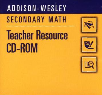 Focus On Algebra: Teacher Resource CD-ROM