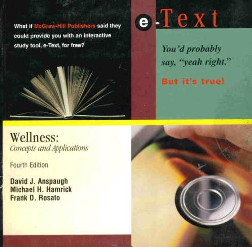 Wellness: Concepts And Applications e-Text 4th
