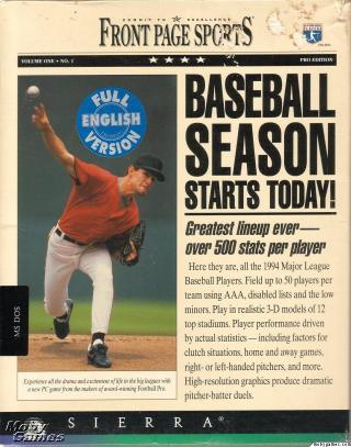 Front Page Sports Baseball '94 w/ Manual
