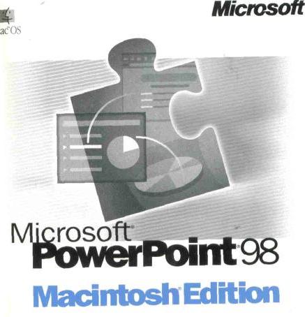 Microsoft PowerPoint 98 w/ Manual